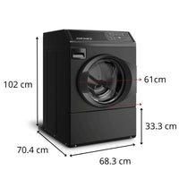 Lavadora de Roupas Speed Queen Preta 10,5 Kg Abertura Frontal
