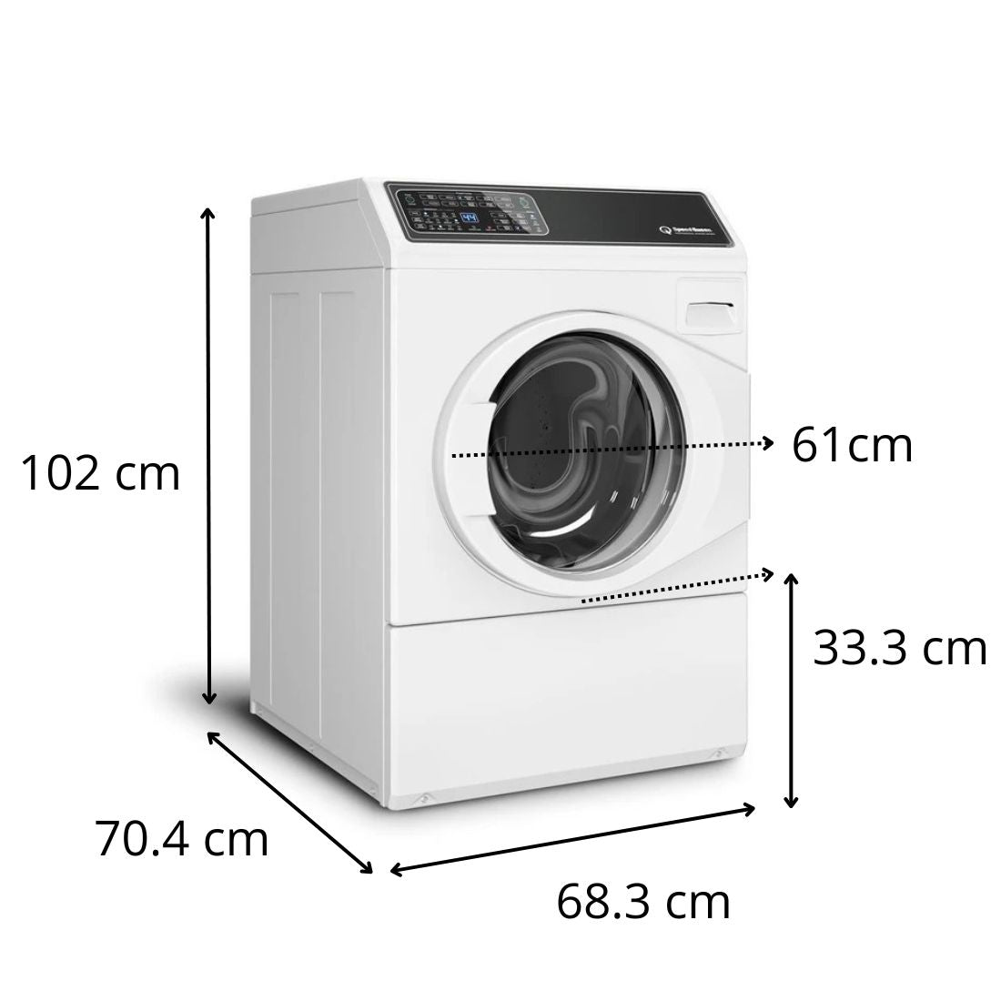 Lavadora de Roupas Speed Queen Branca 10,5 Kg Abertura Frontal - AFNE9