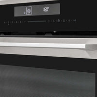 Forno CrissAir Combinado com Micro-ondas 52 Litros Inox 60cm em inox com painel digital touch, visor 160°C e porta de vidro para embutir