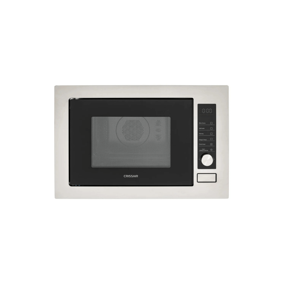Forno CrissAir Combinado com Micro-ondas Inox 34 Litros 60cm, forno combinado de embutir em inox com painel digital, grill e porta de vidro