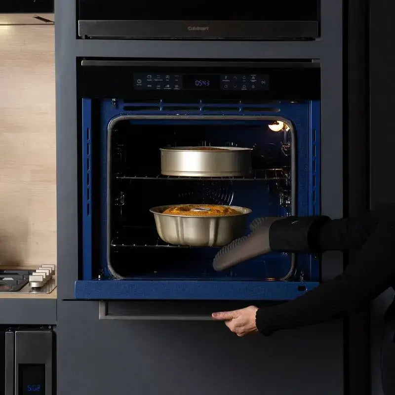 Torre Quente Cuisinart Arkton Black 60cm | Forno e Micro - Cuisinart forno combinado 35L embutir em vidro preto com painel digital e porta drop down