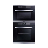 Torre Quente Cuisinart Arkton Black 60cm | Forno e Micro - Cuisinart torre quente 60cm em vidro preto embutir com painel digital e portas de vidro