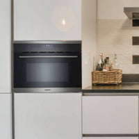 Forno Cuisinart Prime Combinado com Micro-ondas  Inox 60cm 35 Litros, forno de embutir em inox com painel touch digital e porta de vidro triplo