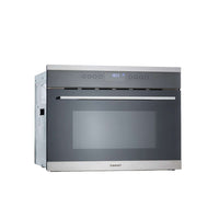 Forno Cuisinart Prime Combinado com Micro-ondas  Inox 60cm 35 Litros, forno combinado de embutir em inox com porta de vidro triplo e painel touch