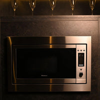 Forno Debacco Combinado com Micro-ondas Zurique 33 Litros Inox 60cm embutido em inox escovado com painel touch digital e porta de vidro