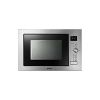 Forno Gorenje Combinado com Micro-ondas 32 Litros Inox 60cm - forno combinado inox de embutir com painel digital, botões e porta de vidro preto