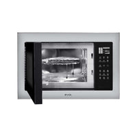 Micro-ondas Evol C13 25L inox embutir 60cm com painel touch, grill incluso e vidro duplo preto