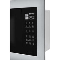  Micro-ondas Evol C13 25 litros inox embutir com painel digital touch e grill — acabamento vidro preto