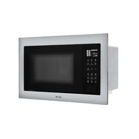 Micro-ondas Evol C13 25 litros inox embutir com painel digital touch, grill e vidro duplo preto