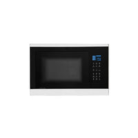 Alt Tag: Micro-ondas Evol C17 25 litros embutir inox 60cm painel digital touch vidro preto com grill