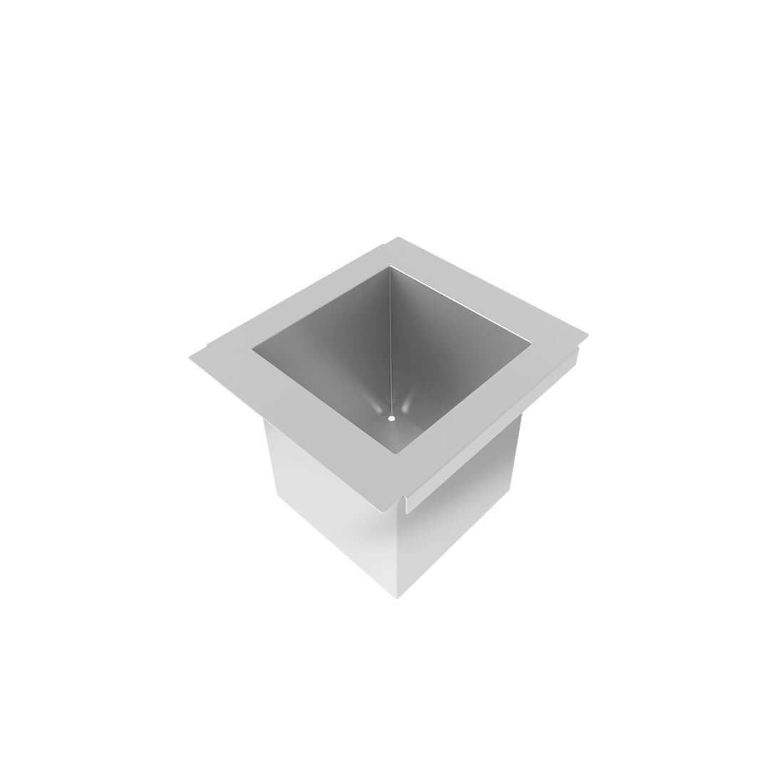 Porta Potes Mini Horta Debacco Inox 15cm, ideal para organizar temperos na cozinha, com acabamento em aço inox escovado.