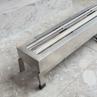 Lareira a gás LCZ 1 Linha de Fogo com Pedra Vulcânica 160cm