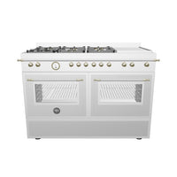 Fogão Bertazzoni Heritage Inox 120cm 6 Bocas Forno Elétrico 138L
