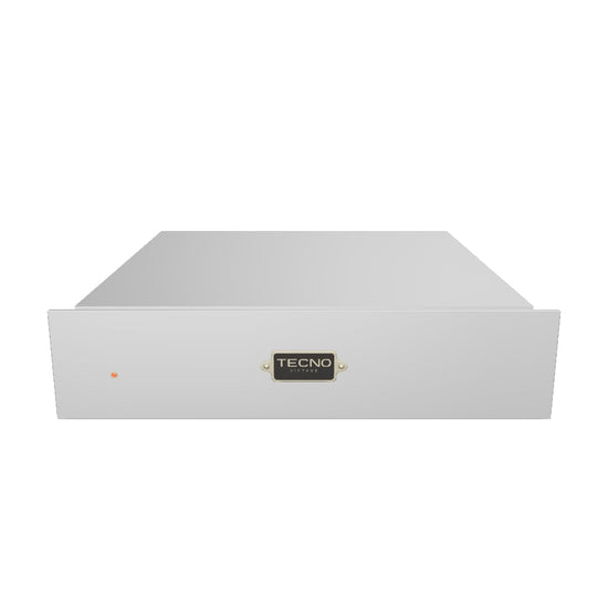 Gaveta Aquecida Tecno Vintage Inox 60cm com acabamento em aço inox refinado e painel de controle interno.