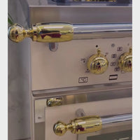 Fogão Bertazzoni Heritage Marfim 90cm 6 Bocas Forno Elétrico 103L