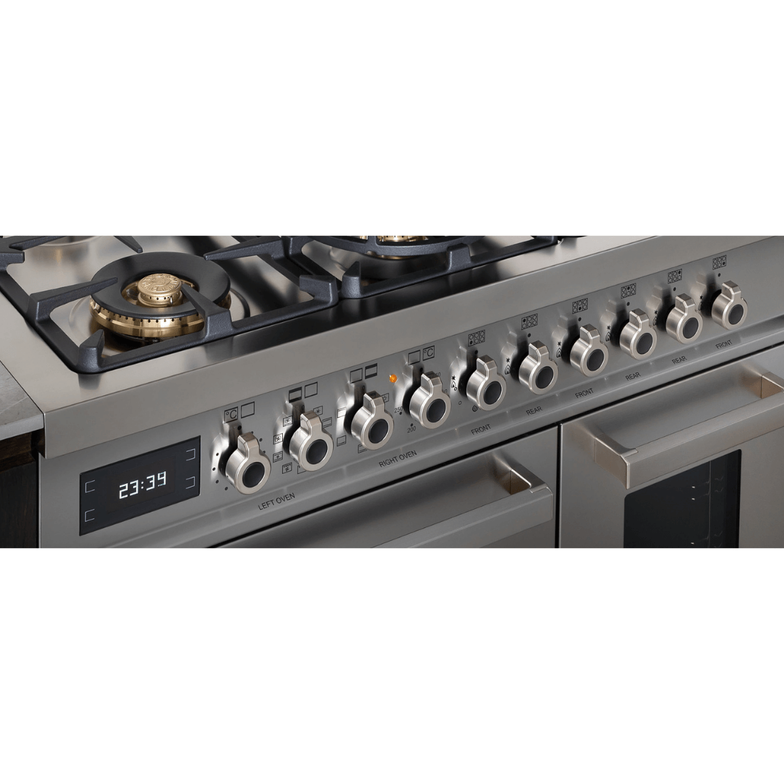 Fogão Bertazzoni Professional 6 Bocas Forno Elétrico Duplo 138 Litros Inox 120cm