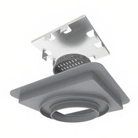 Ralo Quadrado Elleve Square 15x15cm - Tampa Oculta, ralo de piso com acabamento inox escovado e sistema oculto de instalação