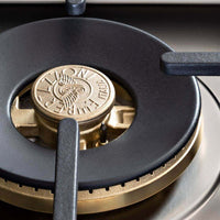 Queimador profissional em latão do RangeTop Bertazzoni Master 6 Bocas a Gás Inox 91cm.