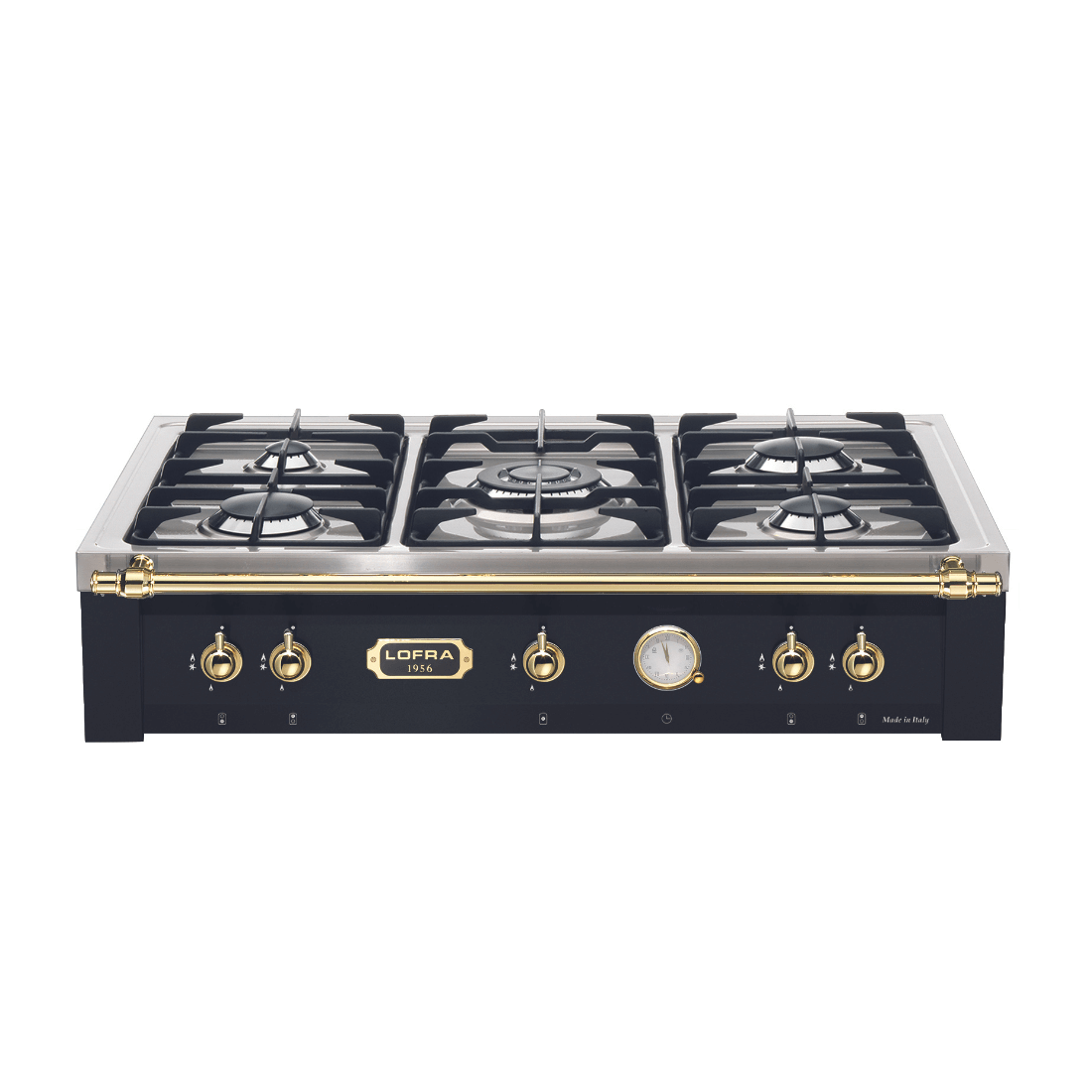 Rangetop Lofra Dolcevita 5 Bocas a Gás Preto 90cm, fogão a gás profissional com 5 queimadores potentes.