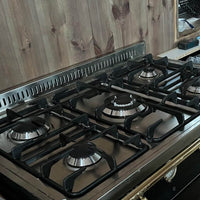 Rangetop Lofra Dolcevita 5 Bocas a Gás Preto 90cm com queimadores potentes e sistema de segurança.