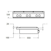 RangeTop Bertazzoni Master á Gás 6 Bocas Inox 91cm Bivolt