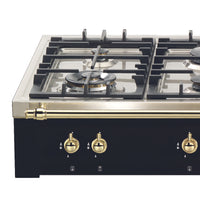 Rangetop linha Dolcevita 5 Bocas á Gás e 2 Zonas Elétricas Preto 120cm 220V