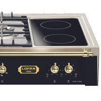Rangetop linha Dolcevita 5 Bocas á Gás e 2 Zonas Elétricas Preto 120cm 220V