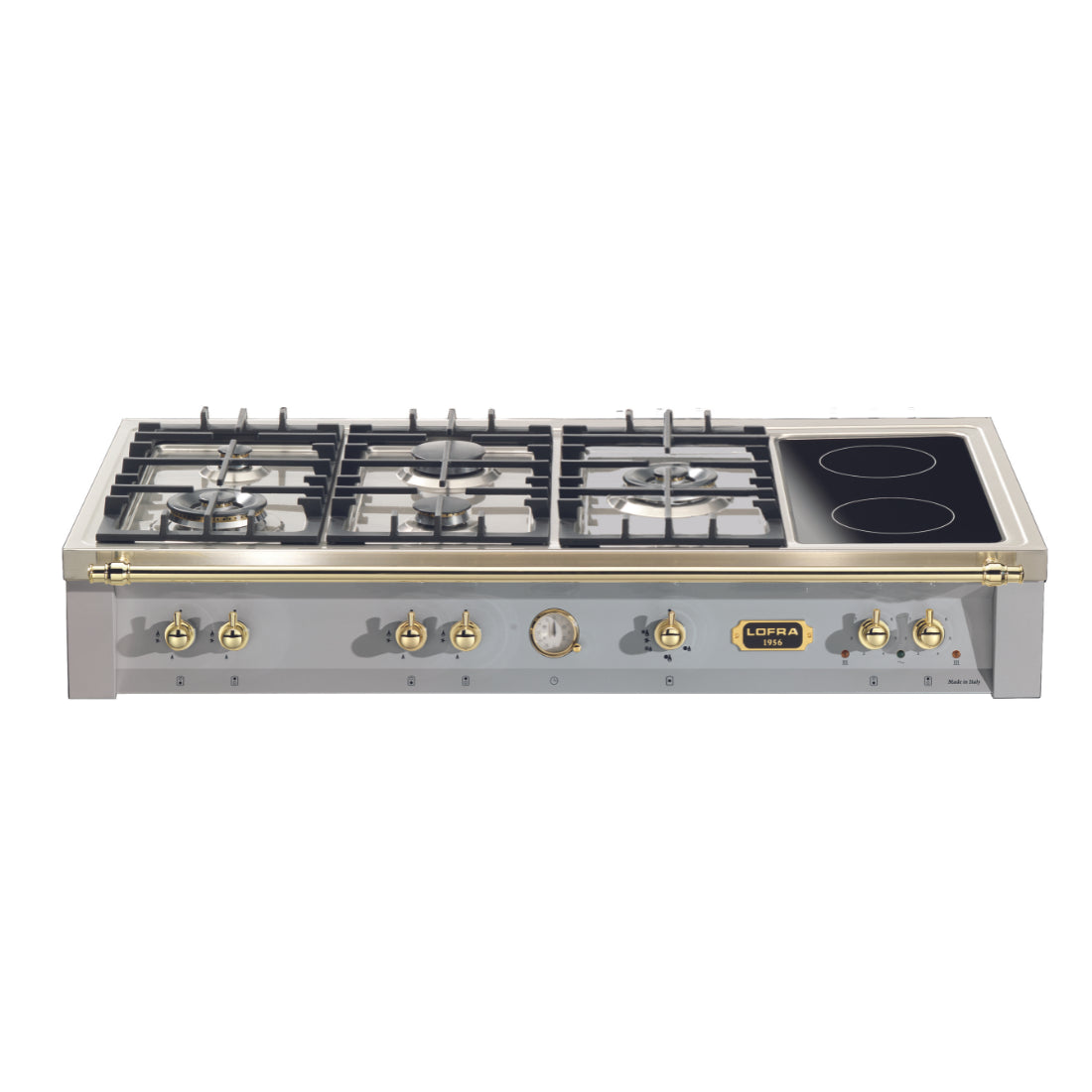 Rangetop Lofra Dolcevita 5 Bocas á Gás e 2 Zonas Elétricas Inox 120cm 220V