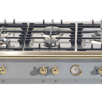 Rangetop Lofra Dolcevita 5 Bocas á Gás e 2 Zonas Elétricas Inox 120cm 220V