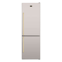 Refrigerador Tecno Vintage Bottom Freezer 324 Litros Inox 60cm com acabamento elegante e painel em toque.