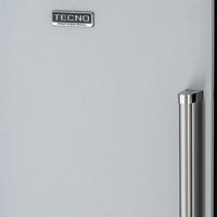 Porta do Freezer Tecno Professional 278 Litros Inox 60cm com puxador tubular e acabamento em inox.