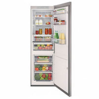 Refrigerador Tecno Vintage Side by Side 658 Litros Inox 122cm - refrigerador side by side em inox com portas e puxadores clássicos, interior organizado