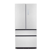 Refrigerador Evol French Door 521 Litros Inox 91cm em aço inox, portas duplas superiores e duas gavetas inferiores