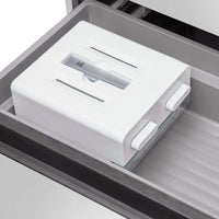 Refrigerador Evol French Door compartimento interno do freezer com caixa organizadora branca 521L inox 91cm