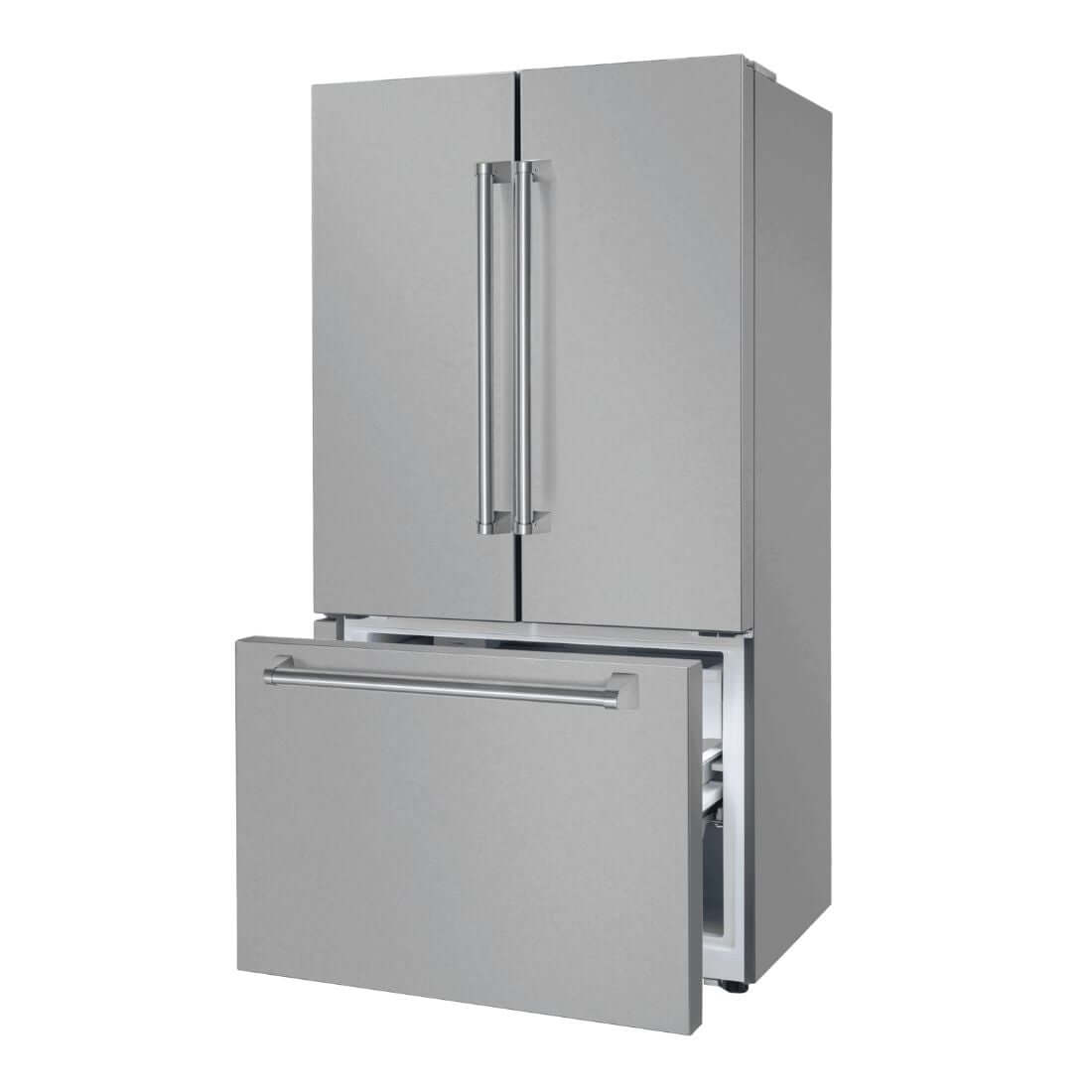 Refrigerador Evol French Door Moritz inox 572L 91cm com dispenser de água e ice maker integrado