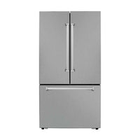 Refrigerador Evol French Door Moritz 572 Litros Inox 91cm com portas francesas, freezer inferior e acabamento inox