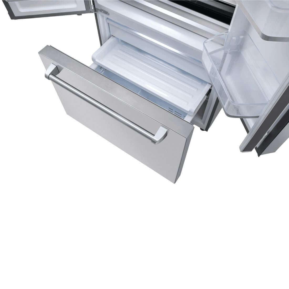 Refrigerador Evol French Door com gaveta freezer inox 572 litros, dispenser de água e ice maker integrados