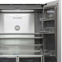 Refrigerador Evol Multi Door smart 504L inox 4 portas com interior Titanium e prateleiras de vidro