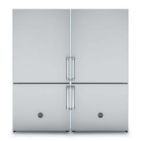 Refrigerador Bertazzoni Master DUO Bottom Freezer em aço inox com design moderno e capacidade de 1.002 litros.