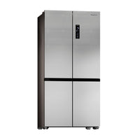Refrigerador Debacco 600 Litros Inox 91cm refrigerador em inox escovado, quatro portas com puxadores embutidos e painel digital