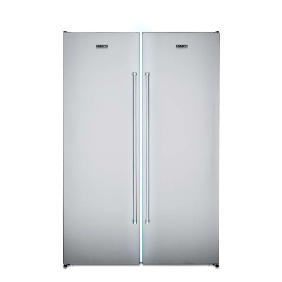 Refrigerador Tecno Professional Side by Side 658 Litros Inox 122cm refrigerador side by side em inox com duas portas e puxadores tubulares