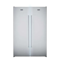 Refrigerador Tecno Professional Side by Side 658 Litros Inox 122cm refrigerador side by side em inox com duas portas e puxadores tubulares