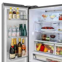 Refrigerador Tecno Vintage French Door 636 Litros Inox 91cm