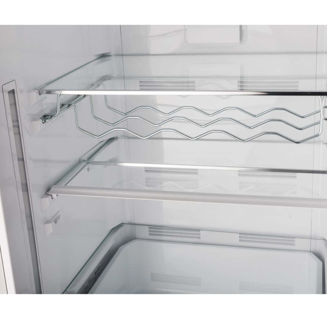Refrigerador Tecno para Revestir 303L com prateleiras de vidro e suporte para garrafas interior