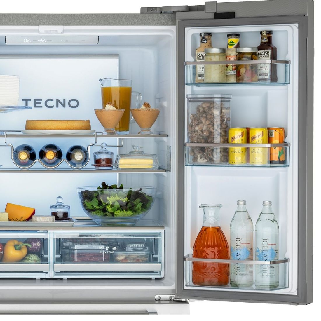 Refrigerador Tecno Vintage French Door 571 Litros Inox 90cm