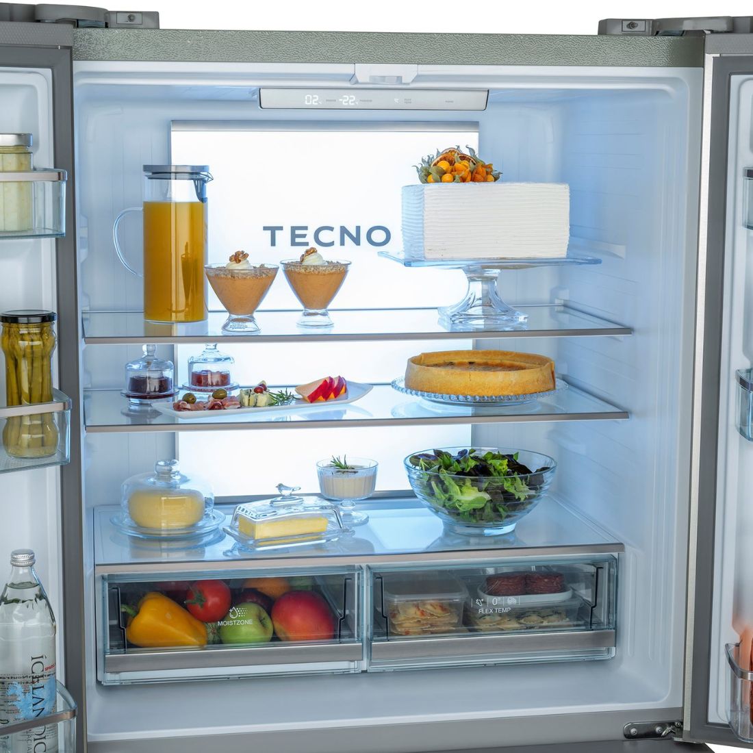 Refrigerador Tecno Vintage French Door 571 Litros Inox 90cm