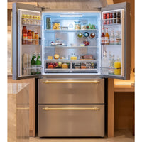 Refrigerador Tecno Vintage French Door 571 Litros Inox 90cm