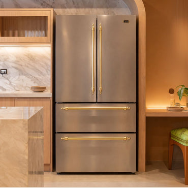 Refrigerador Tecno Vintage French Door 571 Litros Inox 90cm