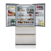 Refrigerador Tecno Vintage French Door 571 Litros Inox 90cm
