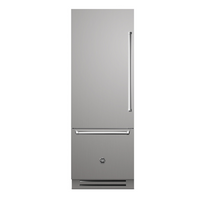 Refrigerador Bertazzoni Bottom Freezer Master 473 Litros 75cm Inox 220V - Abertura para Esquerda